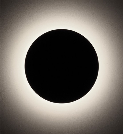 ARANDELA MOON REDONDO PARA 2 LAMPADAS G9 15CM PRETO - GOLI