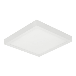 Painel Led Quadrado Sobrepor Slim 30W Bivolt Luz Amarela 40 cm - Stella