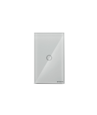 INTERRUPTOR SMARTECK 4X2 1 MODULO TOUCH BRANCO - SMART STECK