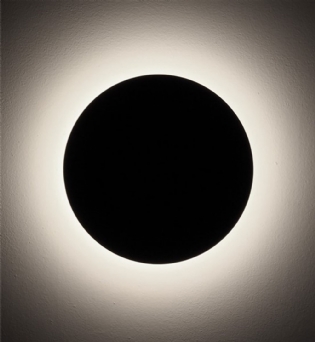 ARANDELA MOON REDONDO PARA 3 LAMPADAS G9 25CM PRETO - GOLI