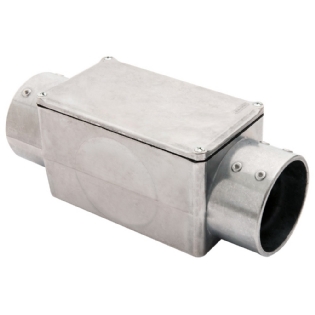 CONDULETE C ALUMINIO 4 POLEGADAS SEM ROSCA COM TAMPA CEGA - TRAMONTINA