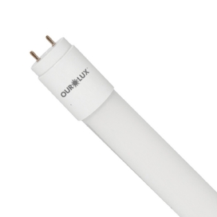 LAMPADA LED TUBULAR T8 G13 9W BIVOLT 3000K 900LM 60CM - OUROLUX