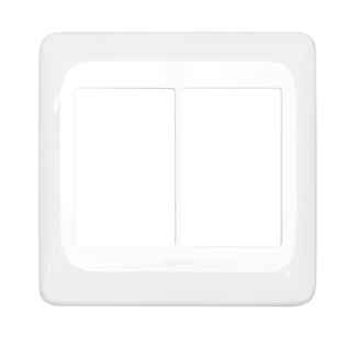 PLACA 4X4 PARA 6 POSTOS COM SUPORTE BRANCO POP - PIAL LEGRAND