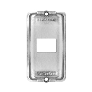 TAMPA PARA CONDULETE 1 COM 1 FURO RJ45 SEM COLAR - DAISA