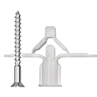 PARAFUSO MADEIRA PHILIPS 4,2X55 COM BUCHA FLY 4 GESS COM 25 PECAS - SFORPLAST.