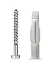 PARAFUSO SEXTAVADO SOBERBA 1/4X55 COM BUCHA 10MM COM 25 PECAS - SFORPLAST