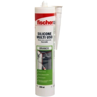 SILICONE ACETICO 260G BRANCO - FISCHER