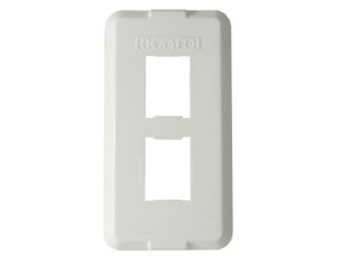 TAMPA  PARA 2 TOMADA RJ 3/4 TPG-32 BRANCO - WETZEL