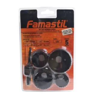 KIT SERRA COPO COM HASTE COM 5 PECAS - FOXLUX