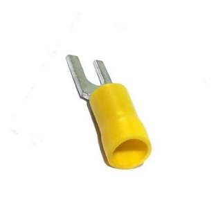 Terminal Forquilha Pre-Isolado Amarelo 4-6mm com 25 Pecas - Eletrokit