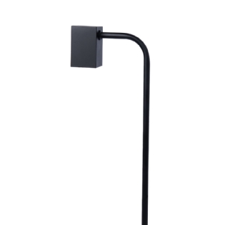 BALIZADOR JARDIM MINI ALUMINIO PARA 1 LAMPADA GU10 PRETO - METAL DOMADO