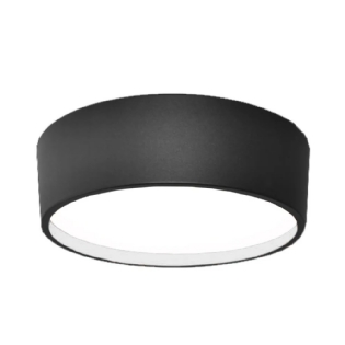 PLAFON ALLIANCE PRETO E BRANCO COM DIFUSOR 53 CM PARA 6 LAMPADAS E27 - FORMA DA LUZ