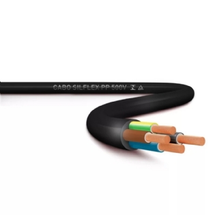CABO PP 4X0,50MM PRETO E AZUL 300V/500V VENDIDO POR METRO - SIL