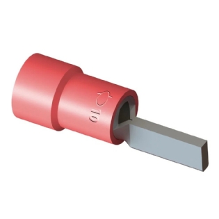 TERMINAL PRE-ISOL PINO 10MM VERMELHO - INTELLI