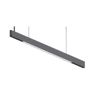 LUMINARIA LINEAR MISTA LED 40W 4000K PRETO LINHA JOB - PIX