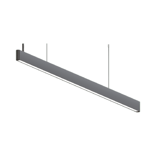 LUMINARIA LINEAR DIFUSA LED 40W 4000K PRETO LINHA JOB - PIX