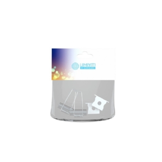KIT FIXACAO ACABAMENTO PERFIL EMBUTIR FINO ATE 12MM - LUMINATTI