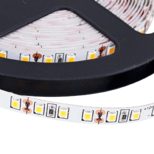 FITA LED SUPER BILHO 12W/METRO 12V LUZ AMARELA 3000K IP20 ROLO 5 METROS - GAYA