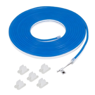 FITA LED NEON SLIM 7W/M 12V 400LM IP65 COM 5 METROS AZUL - GAYA