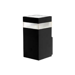 ARANDELA LED VITRO BOX 9W BIVOLT 2700K IP65 800LM PRETO - LUMINATTI