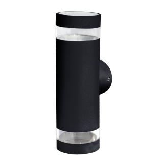 ARANDELA LED VITRO TUBE 18W BIVOLT 2700K IP65 PRETO - LUMINATTI