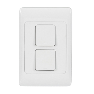 CONJUNTO 4X2 2 INTERRUPTORES SMART TOUCH BRANCO IP20 - GAYA