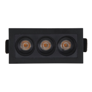 SPOT MINI FOCCO 6W BIVOLT 4000K 480LM 24G PRETO 8,8X3,5MM - GAYA