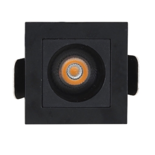 SPOT MINI FOCCO 3W BIVOLT 4000K 240LM 24G PRETO 3,5X3,5MM - GAYA