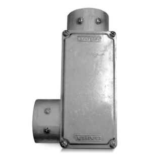CONDULETE LL ALUMINIO 2.1/2 POLEGADAS SEM ROSCA COM TAMPA CEGA - DAISA