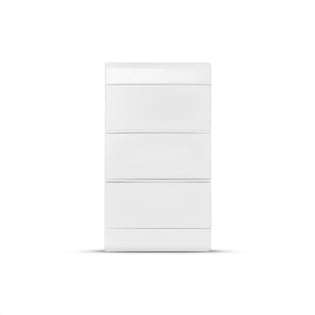 CENTRO DE EMBUTIR PARA 36 DISJUNTORES DIN BRANCO WALL PORTA OPACA - STECK