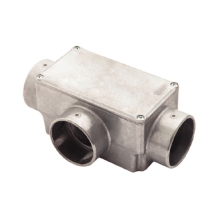 CONDULETE T ALUMINIO 2 POLEGADAS SEM ROSCA COM TAMPA CEGA - TRAMONTINA