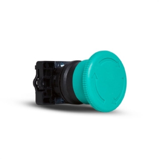 BOTAO PLASTICO GIRO DESTRAVA 1NA 40MM VERDE - STECK