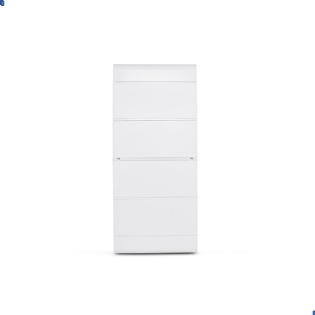 QUADRO SOBREPOR PVC PARA 48 DISJUNTORES DIN PORTA OPACA - STECK