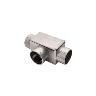 CONDULETE T ALUMINIO 4 POLEGADAS SEM ROSCA COM TAMPA CEGA - TRAMONTINA