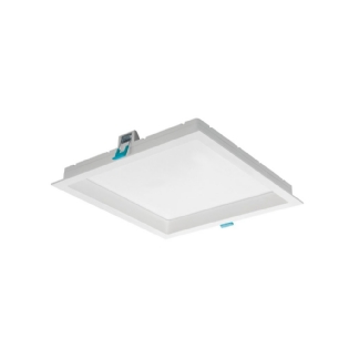 PAINEL LED EMBUTIR RECUADO 22W BIVOLT 4000K 26CM QUADRADO BRANCO - STELLA