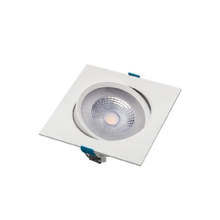 SPOT LED EMBUTIR DIRECIONAVEL 12W BIVOLT 3000K PAR30 920LM QUADRADO BRANCO - STELLA