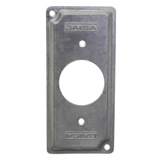 TAMPA PARA CONDULETE P/1/2 - 3/4 - 1 CEGA LISA REDONDO - DAISA