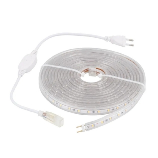 KIT FITA LED 4,8W/METRO 127V LUZ BRANCA 6000K 360LM IP65 ROLO 5 METROS - GAYA