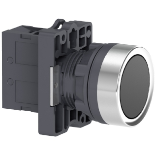 BOTAO PLASTICO FACEADO/IMPULSO 1NA 22MM PRETO - SCHNEIDER