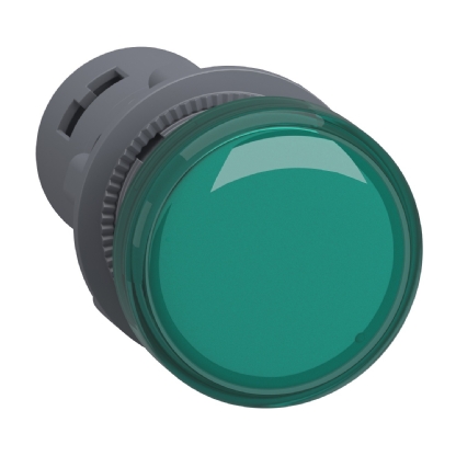 SINALIZADOR PLASTICO VERDE 22MM MONOBLOCO 220V - SCHNEIDER