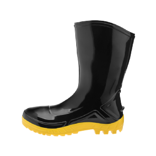 BOTINA PVC COM FORRO PRETO E AMARELO TAMANHO 40 - MARLUVAS