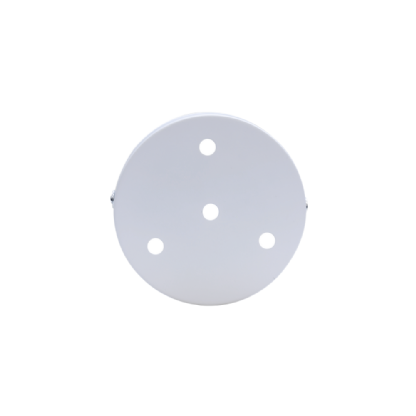 CANOPLA PARA PLAFON REDONDO BRANCO 12CM - HEVVY