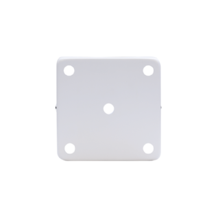 CANOPLA PARA PLAFON QUADRADO BRANCO 12CM - HEVVY