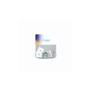 KIT FIXACAO PARA PERFIL SOBREPOR 10MM BRANCO CANTONEIRA - LUMINATTI