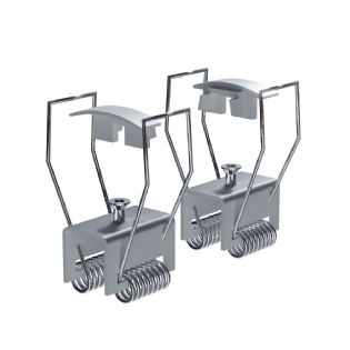 KIT FIXACAO PARA PERFIL EMBUTIR 12MM NANO BRANCO - LUMINATTI