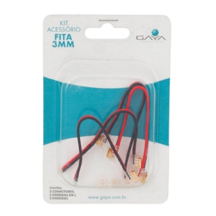 KIT CONEXAO PARA FITA COB MINI 3MM - GAYA