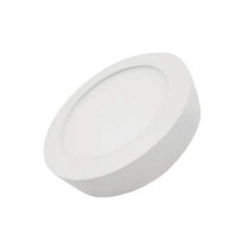 20x Painel Led Redondo Sobrepor 12W Bivolt Luz Branca 17cm - Ourolux