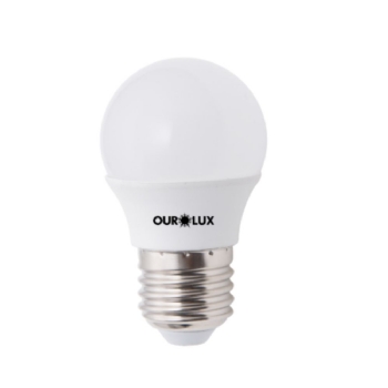 10x LAMPADA LED BOLINHA E27 4W BIVOLT S30 6500K 270LM - OUROLUX