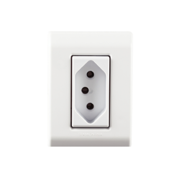 10x CAIXA SISTEMA-X COM 1 TOMADA 2P+T 10A 250V BRANCO LIZFLEX - TRAMONTINA