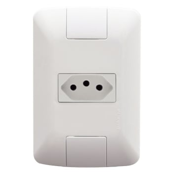 10x TOMADA 4X2 10A 2 POLOS + TERRA 250V BRANCO ARIA - TRAMONTINA